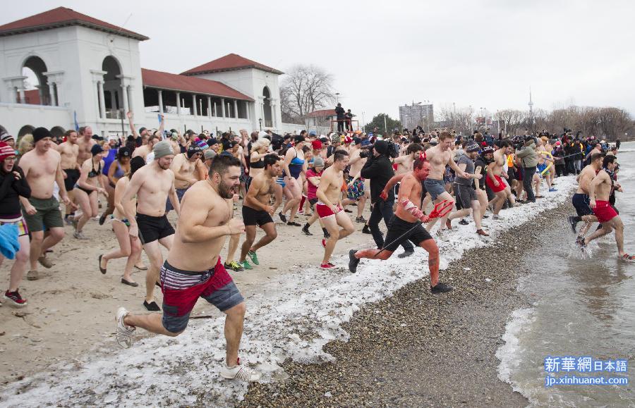 （体育）（2）全民健身——冬泳过新年