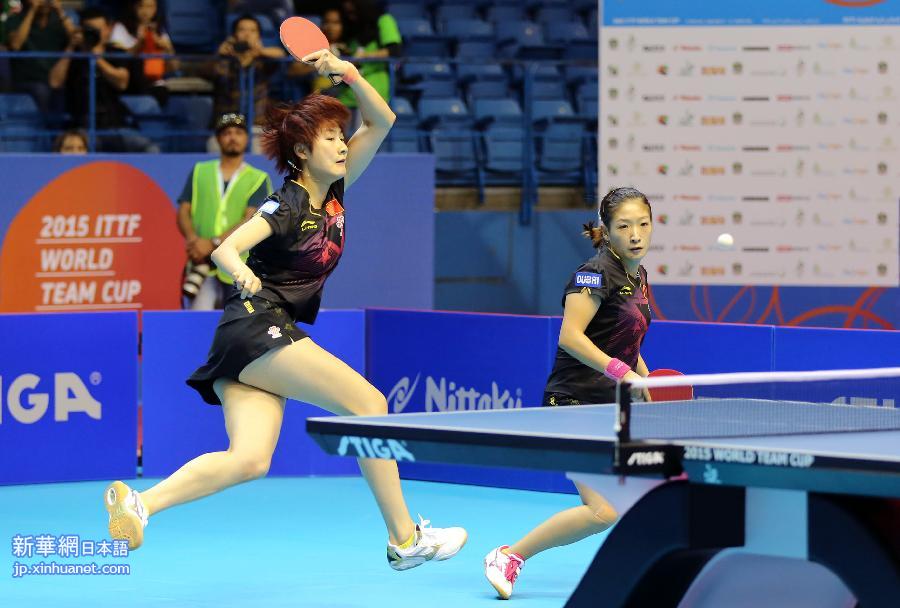 （体育）（8）乒乓球——中国女队夺得世界杯团体赛冠军
