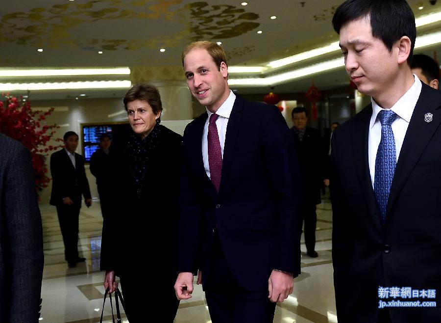 （XHDW）（1）英国威廉王子抵京开始访华