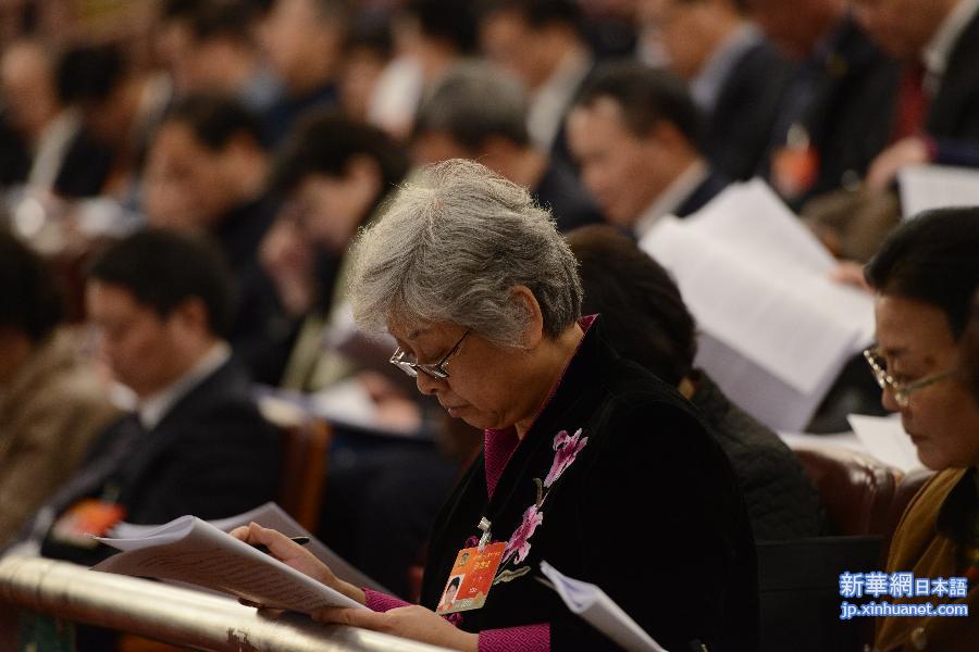 （两会&middot;人大开幕）（22）十二届全国人大三次会议在京开幕