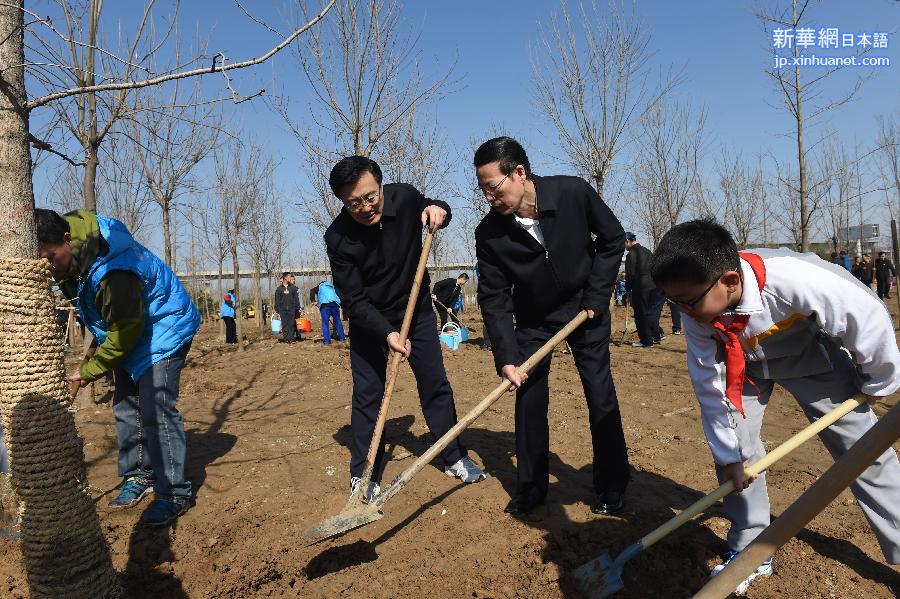 （XHDW）（6）党和国家领导人参加首都义务植树活动 