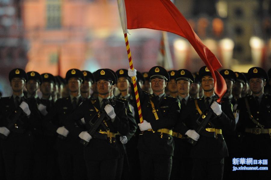 （国际）（1）俄罗斯举行红场阅兵夜间彩排