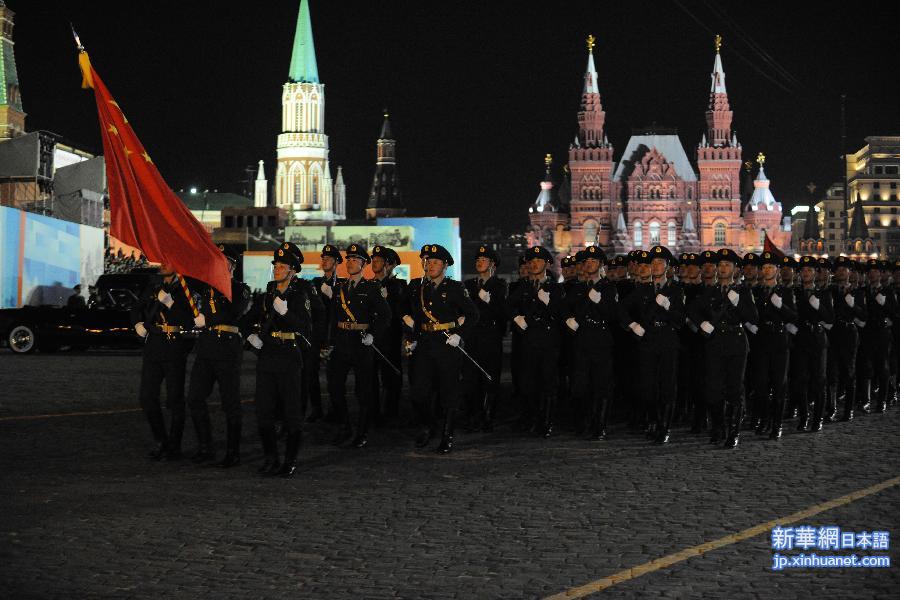 （国际）（3）俄罗斯举行红场阅兵夜间彩排