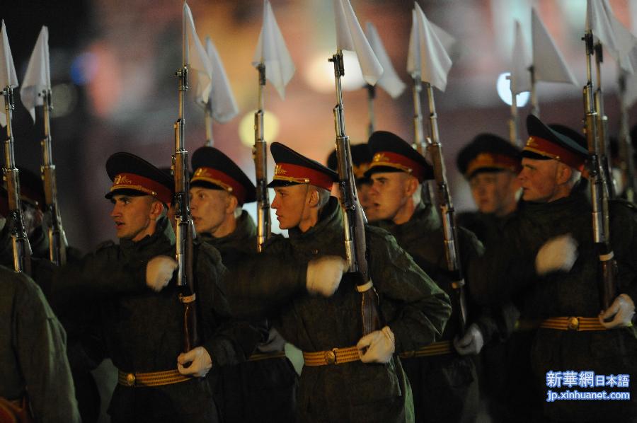 （国际）（2）俄罗斯举行红场阅兵夜间彩排