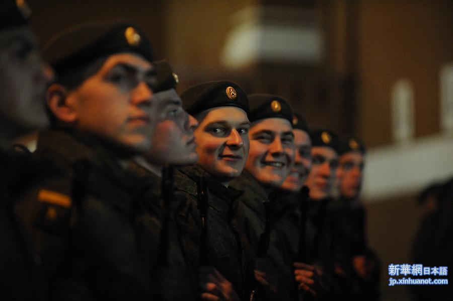 （XHDW）（4）俄罗斯举行红场阅兵夜间彩排