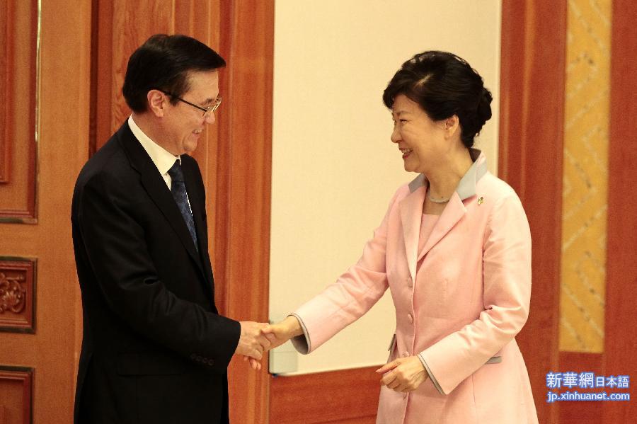 （XHDW）韩国总统朴槿惠会见中国商务部部长高虎城