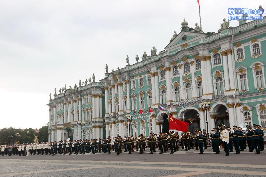 （国际）（2）中国人民解放军军乐团亮相圣彼得堡