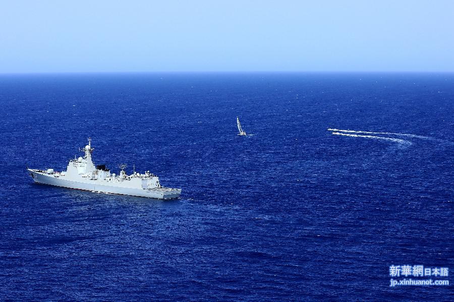 （国际）（4）中国海军护航编队在护航过程中举行反海盗演练