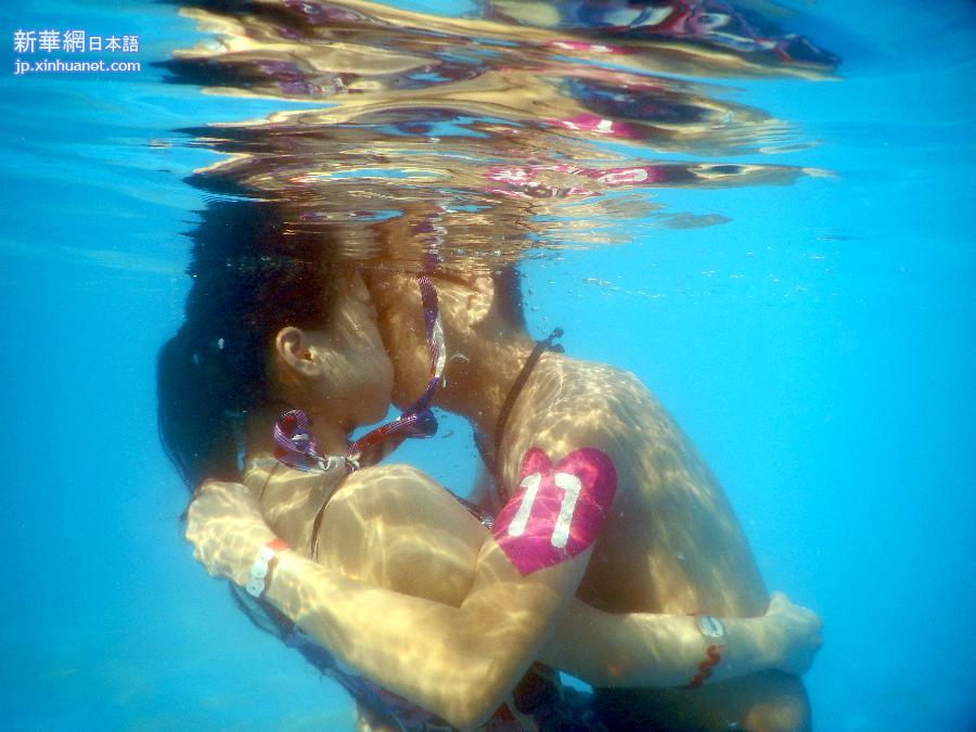 #CHINA-HUBEI-WUHAN-UNDERWATER KISSING CONTEST (CN)