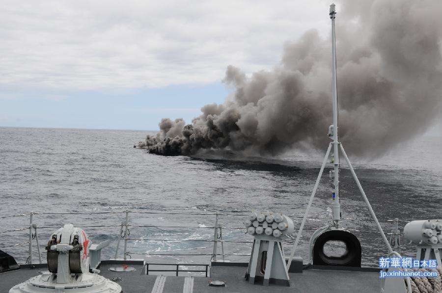（国际）（4）中俄“海上联合2015（Ⅱ）”军演实战演习阶段全面展开