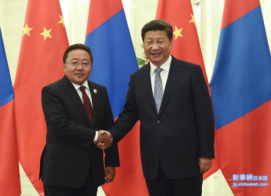 （时政）习近平会见蒙古国总统额勒贝格道尔吉