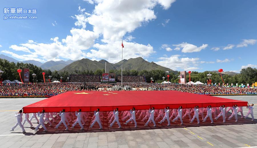 （时政）（6）西藏自治区成立50周年庆祝大会举行