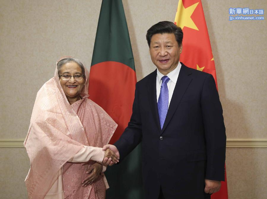 （时政）习近平会见孟加拉国总理哈西娜