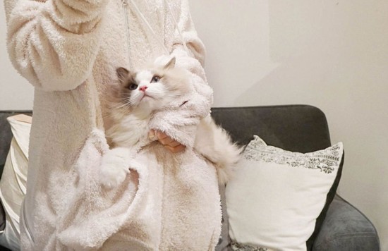 猫奴福利：日本公司设计人猫连体睡衣【2】