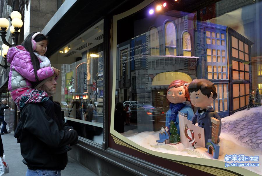 （XHDW）（5）纽约梅西推出圣诞橱窗艺术展