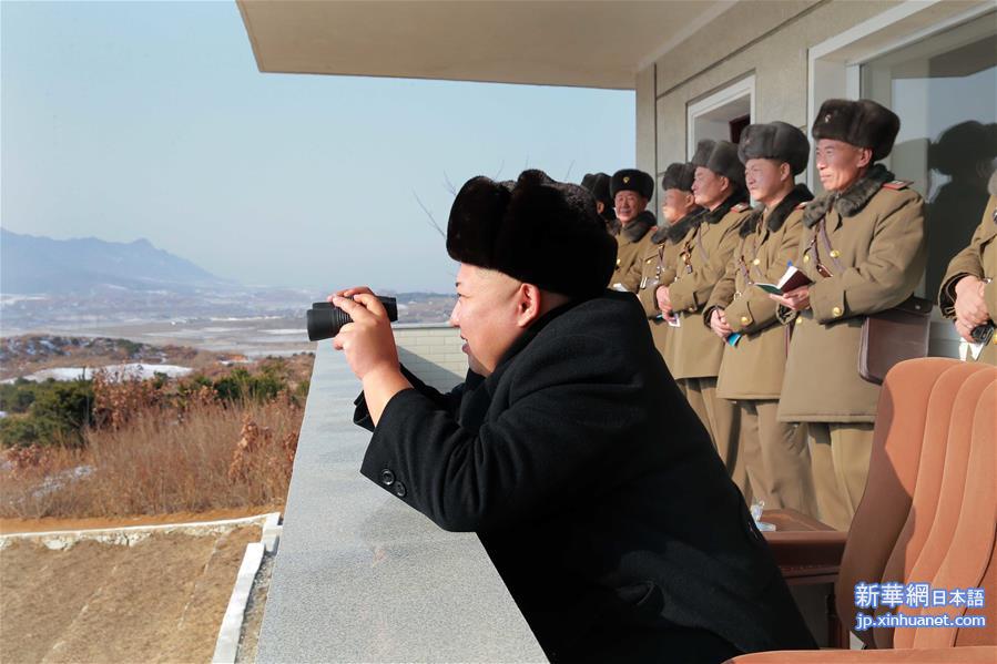 （国际）（1）金正恩观摩朝鲜人民军联合部队对抗训练 