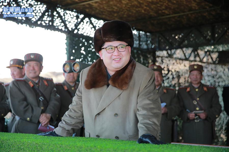 （国际）（1）金正恩指导朝鲜人民军进行登陆及反登陆演习 
