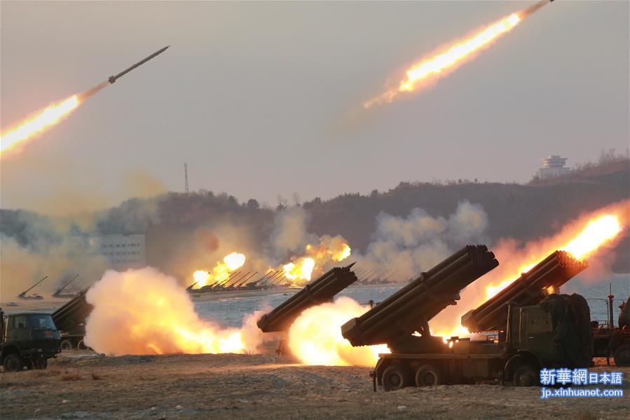 （国际）（2）朝鲜举行史上最大规模炮兵训练