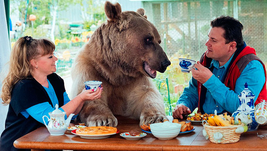 俄一家庭和大棕熊共同生活20余载 其乐融融画面温馨