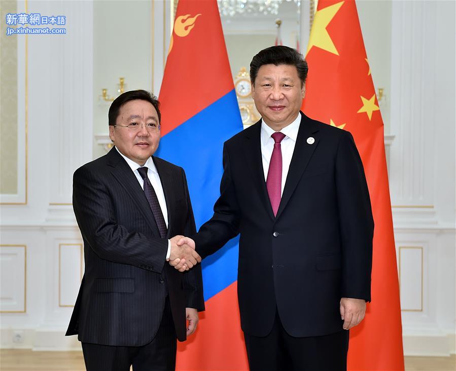 （时政）习近平会见蒙古国总统额勒贝格道尔吉
