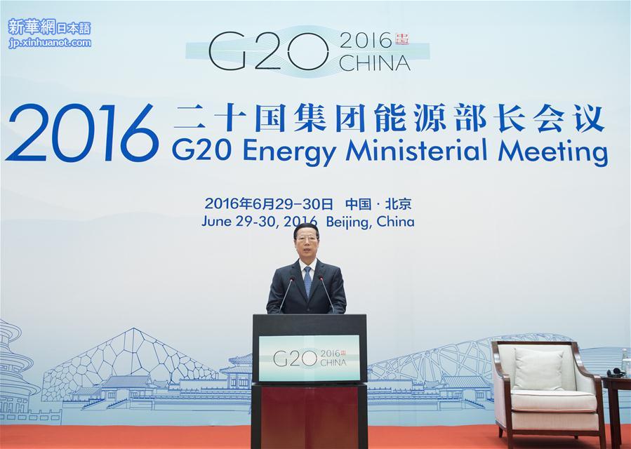 （时政）张高丽出席2016年二十国集团能源部长会议开幕式