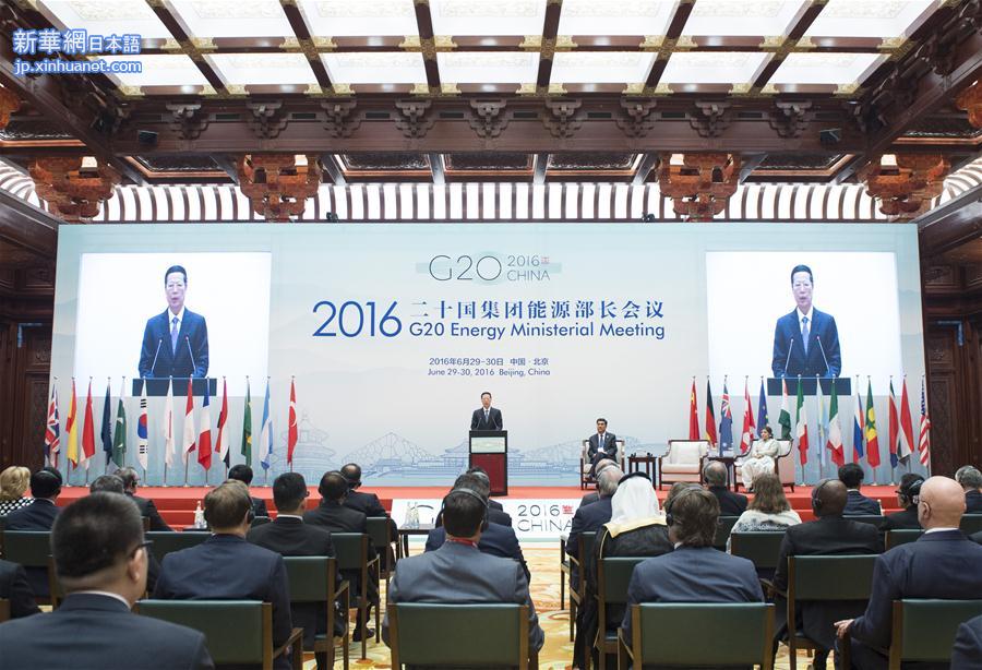 （XHDW）（1）张高丽出席2016年二十国集团能源部长会议开幕式