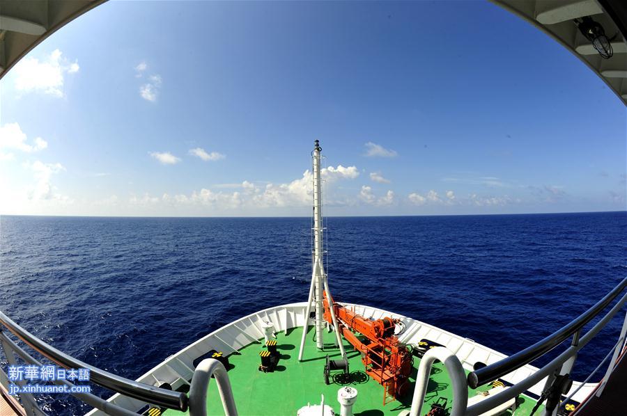 （图文互动）（1）“张謇”号抵达南海目标海域开展深海设备测试和科学调查 