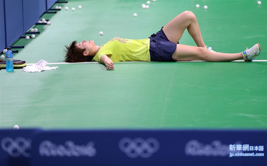 （里约奥运会）（1）中国乒乓球队首次适应比赛场地