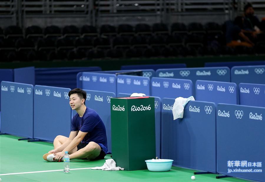（里约奥运会）（5）中国乒乓球队首次适应比赛场地