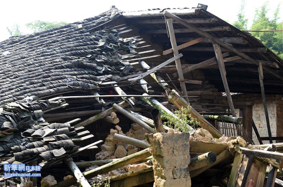 （图文互动）（1）广西苍梧地震震中见闻：部分房屋受损 拉网式排查次生灾害　
