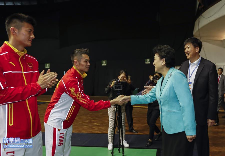 （XHDW）（3）刘延东在圣保罗赛前训练营看望中国体育代表团