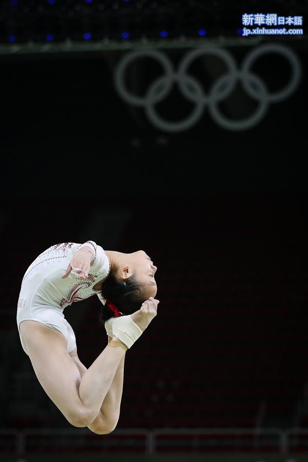 （里约奥运会）（4）体操——中国体操女队入场训练