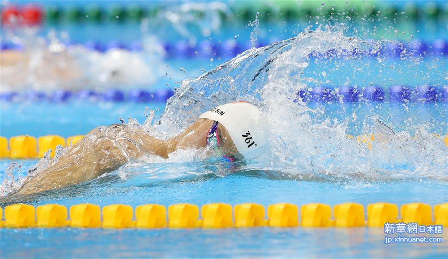 （里约奥运会）（9）游泳——男子400米自由泳：孙杨晋级决赛