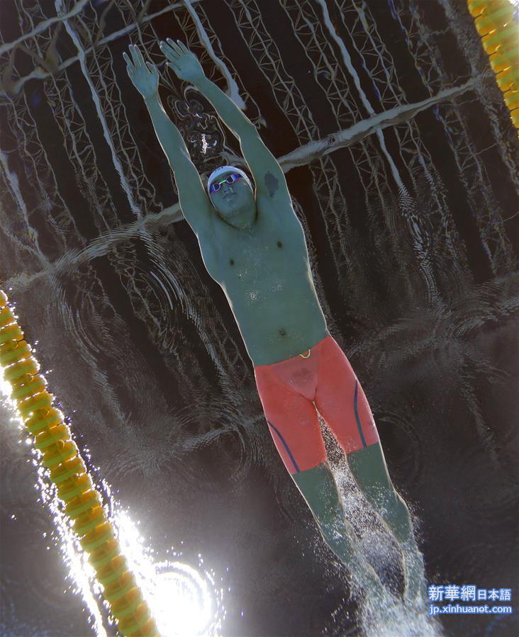 （里约奥运会）（16）游泳——男子400米自由泳：孙杨晋级决赛