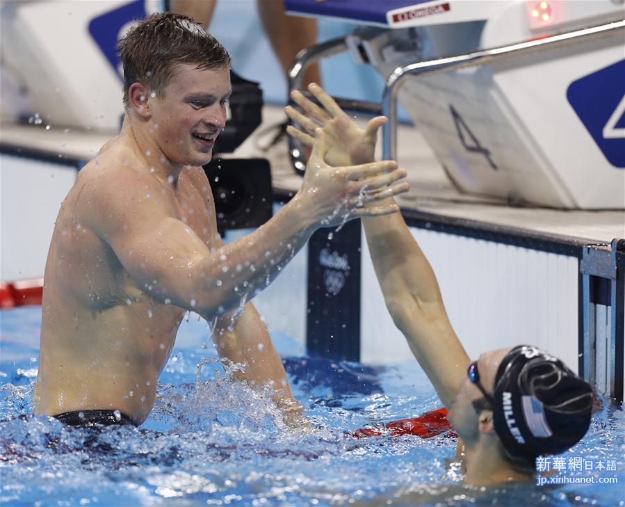 （里约奥运会·夺冠一刻）（3）游泳——男子100米蛙泳：英国选手打破世界纪录