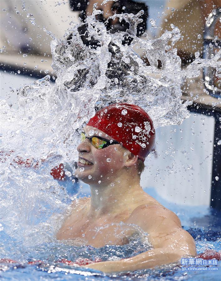 （里约奥运会·夺冠一刻）（9）游泳——男子100米蛙泳：英国选手打破世界纪录