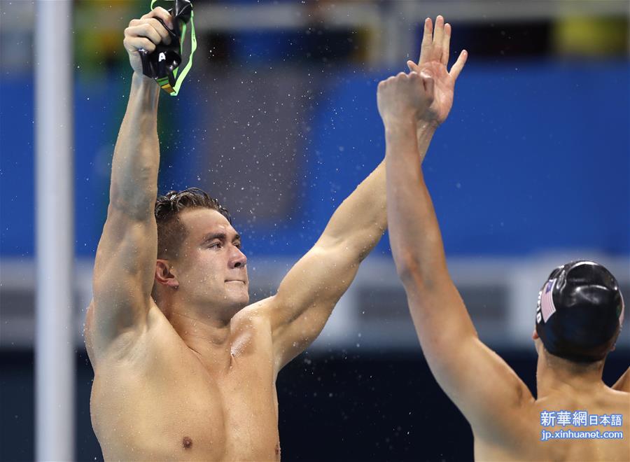 （里约奥运会）（4）游泳——美国队获得男子4x100米自由泳接力冠军