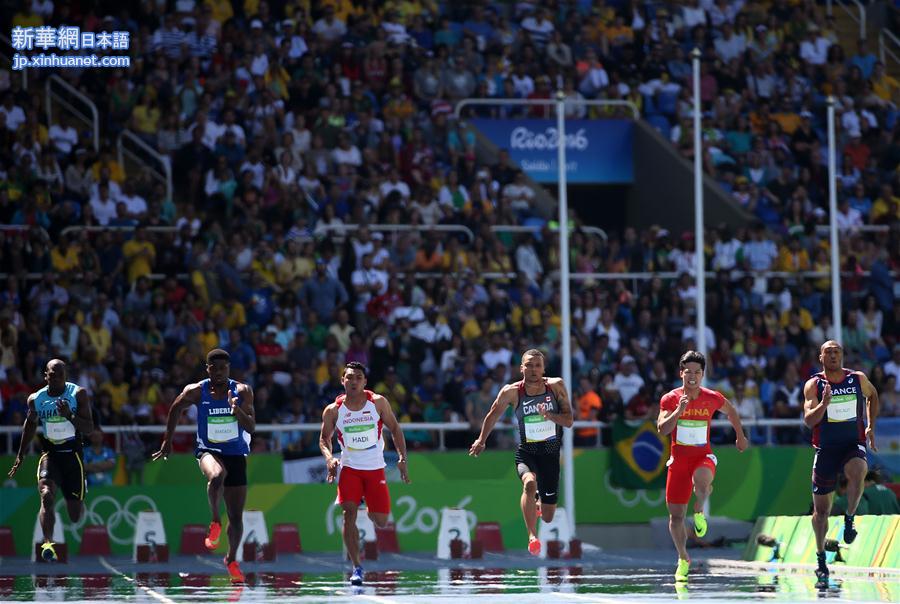 （里约奥运会）（10）田径——男子100米预赛：苏炳添晋级半决赛