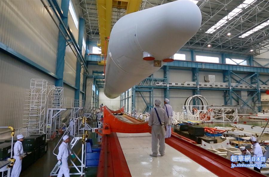 （科技）（3）我国最大推力运载火箭长征五号天津启航　运往文昌发射场