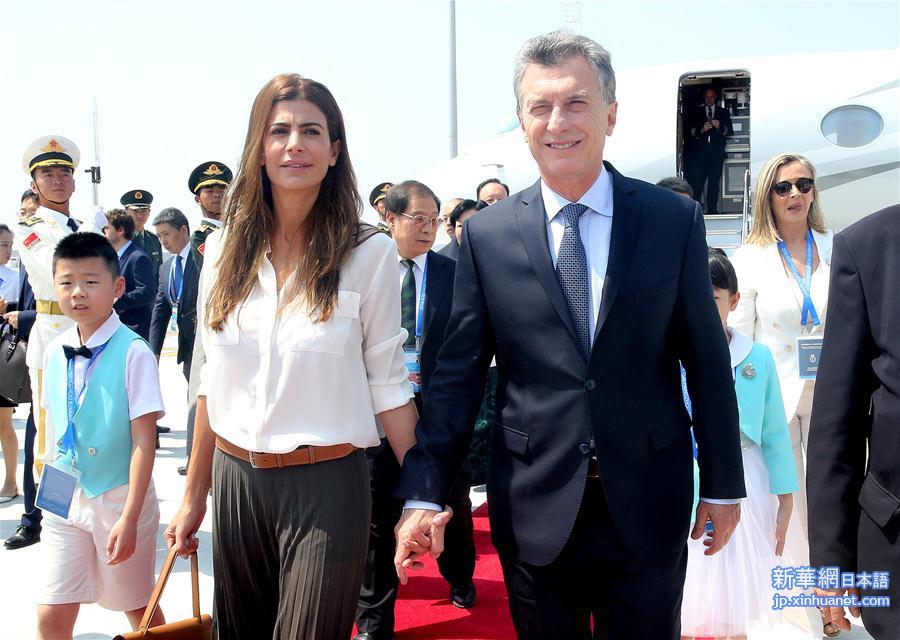 （杭州G20·XHDW）阿根廷总统马克里抵达杭州