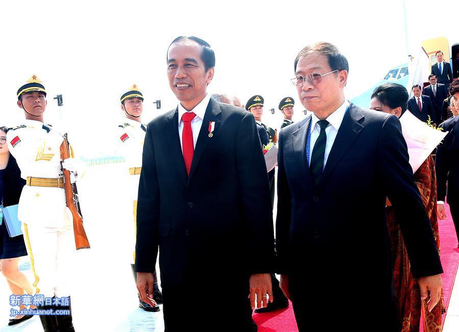 （杭州G20·XHDW）印度尼西亚总统佐科抵达杭州