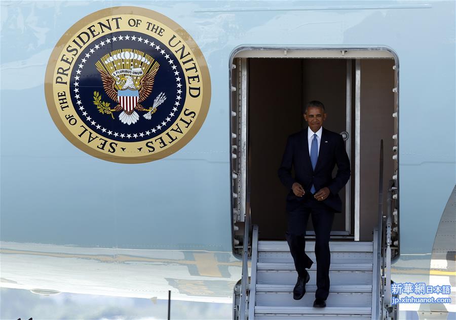 （杭州G20·XHDW）（6）美国总统奥巴马抵达杭州