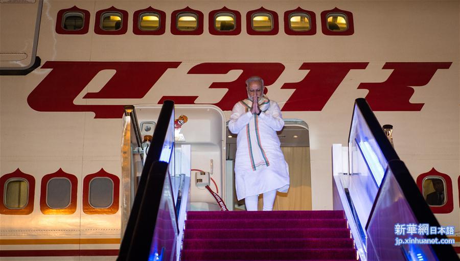 （杭州G20·XHDW）（1）印度总理莫迪抵达杭州