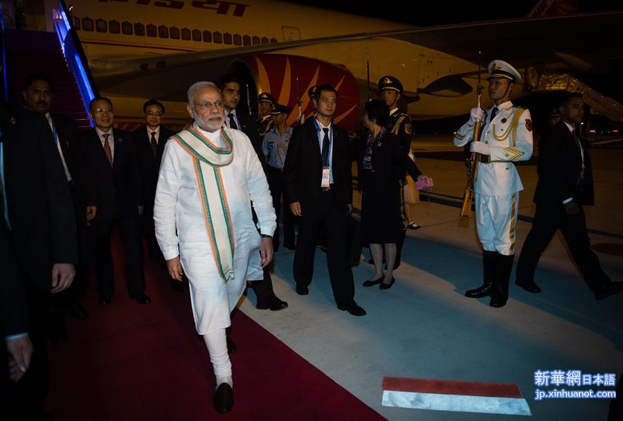 （杭州G20·XHDW）（2）印度总理莫迪抵达杭州