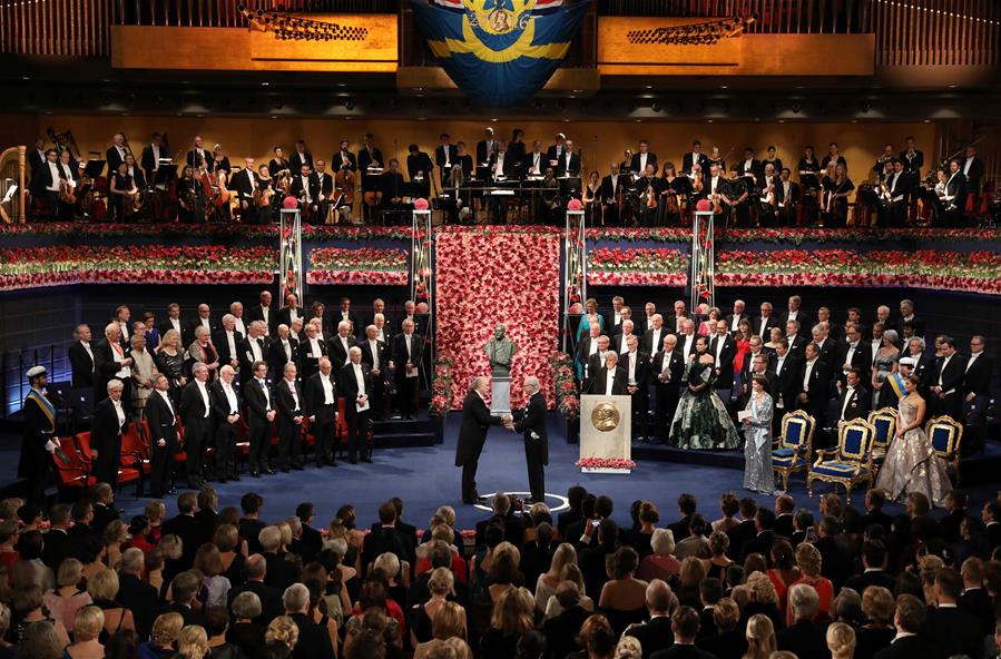（外代一线）（1）2016年诺贝尔奖颁奖仪式在斯德哥尔摩举行