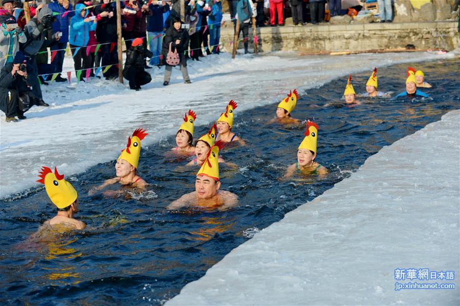 （体育）（2）全民健身——欢乐冬泳度新春