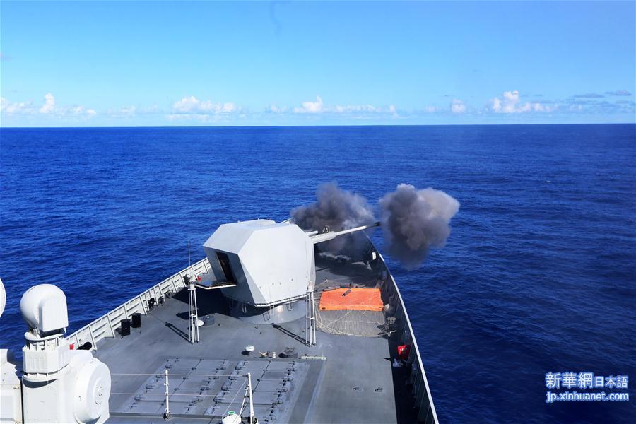 （国际）（3）中国海军南海舰队远海训练编队组织海上现场反击演练