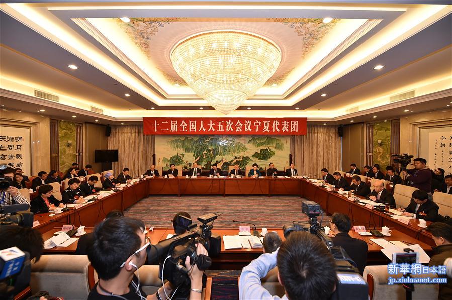 寧夏代表団全体会議、メディアに公開
