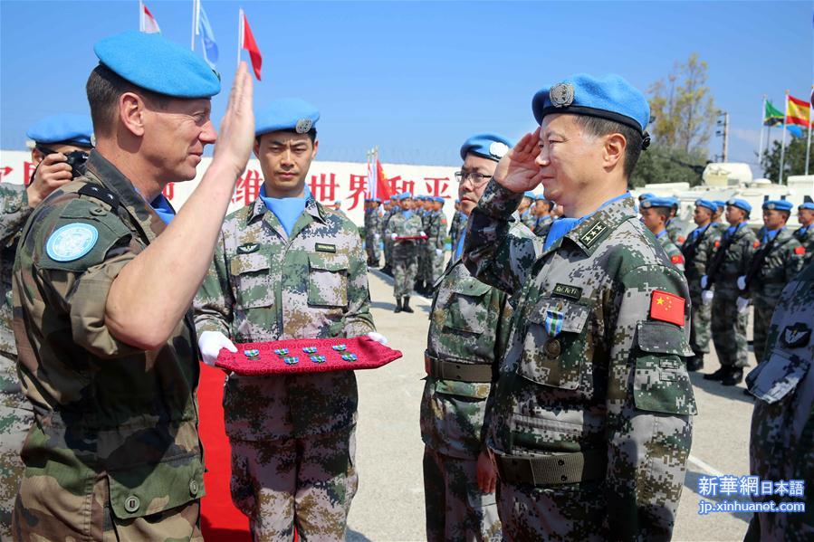 （国际）（1）中国赴黎维和官兵荣获联合国“和平荣誉勋章”