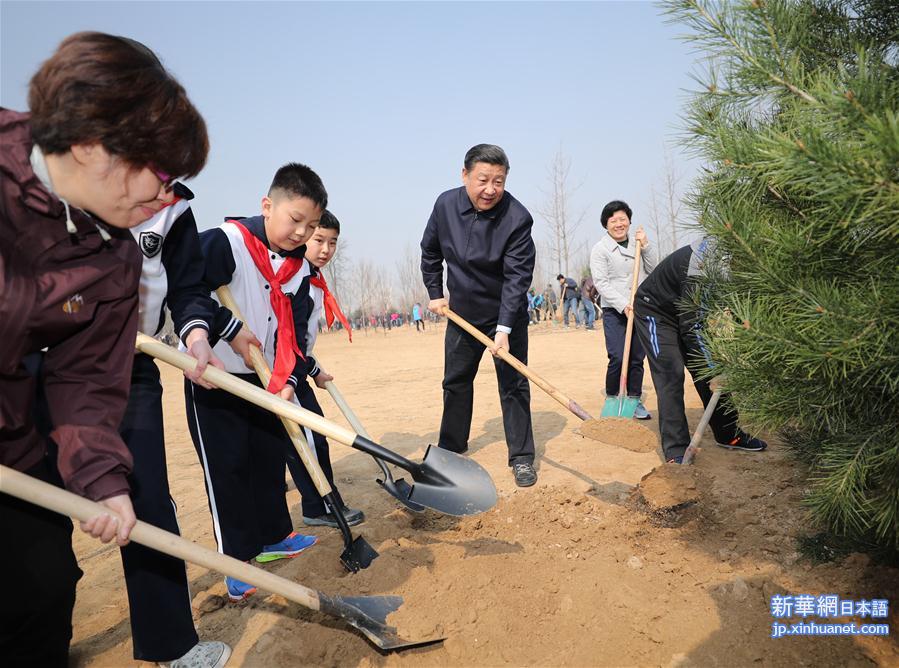 （XHDW）（1）党和国家领导人参加首都义务植树活动